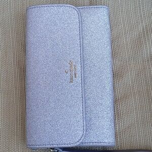 Kate Spade Glitter Sparkling Purple Wallet Wristlet